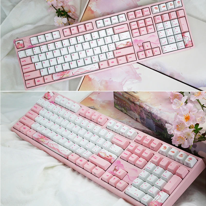 Varmilo меч фея 3 механическая клавиатура розовая вишневая красная ось