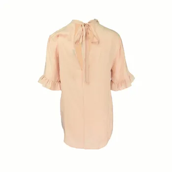 

Summer Sweet Three-dimensional Flowers V Collar Bow Lace Top Sena85078