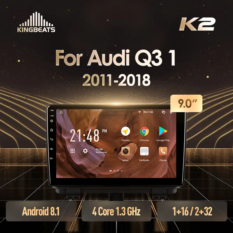 KingBeats штатное головное устройство For Audi Q3 1 8U 2011 – 2018 GPS Android 8.1 автомагнитола на