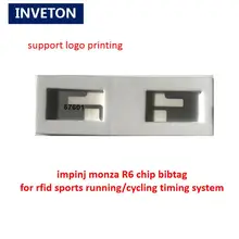 1000pcs/lot impinj race result Passive System Bib Transponder tags with free smartrac dogbone bib for marathon runner MTB racing