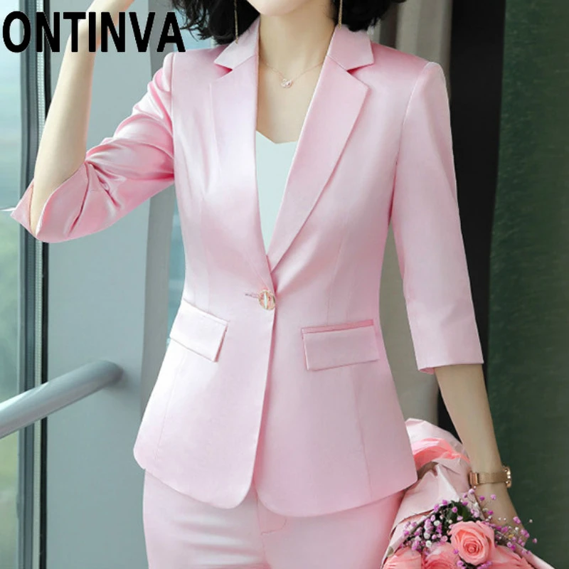 pink and green ladies suits