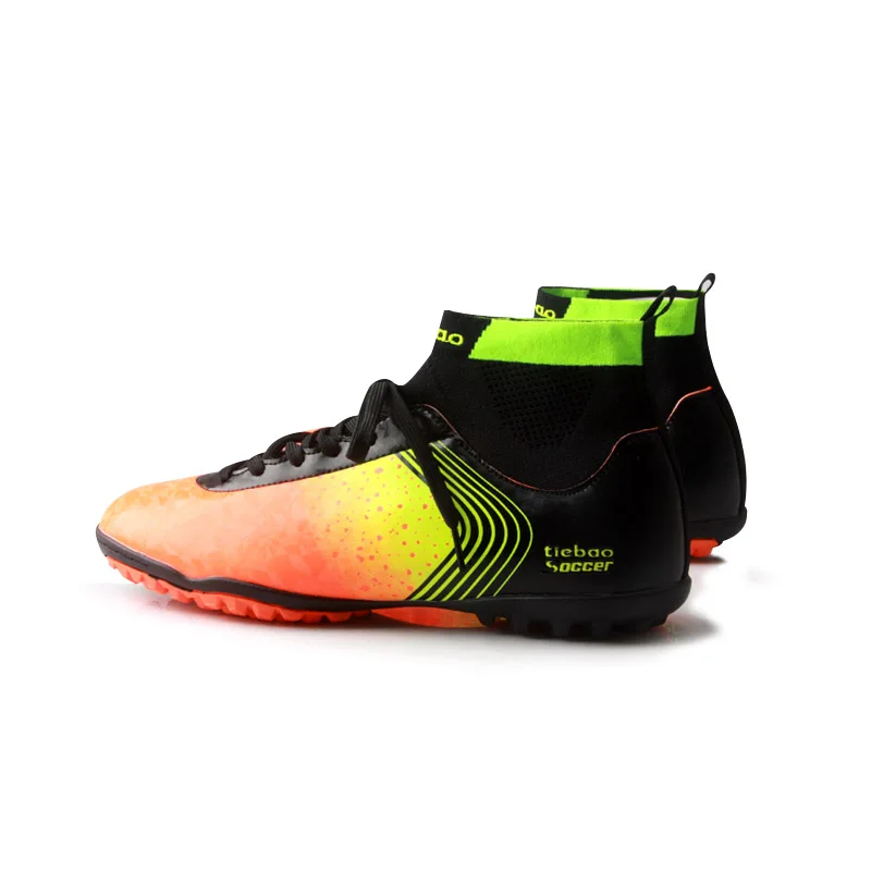 Men Soccer Shoes Cleats Training Football Boots High Top Sneakers Men Outdoor Wear Resistant Sport Footwear Chuteira Futebol