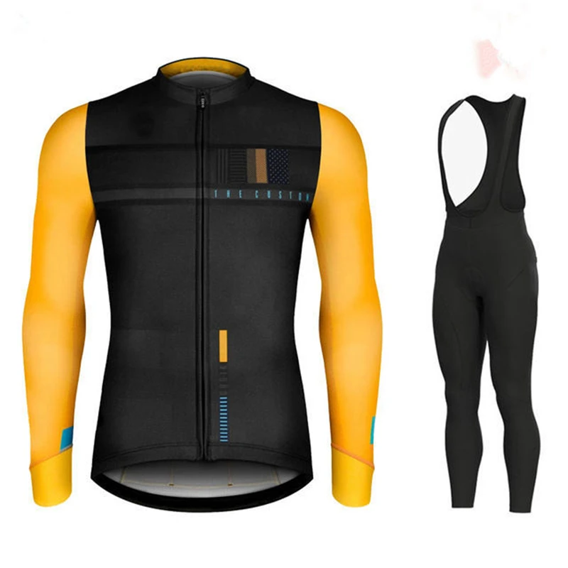 Осенний комплект велосипедной одежды Gobikeful из Джерси с длинным рукавом брюки