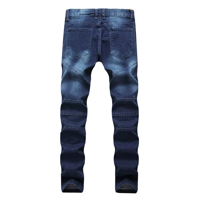 MJARTORIA Для мужчин s стильные дизайнерские брендовые черные джинсы обтягивающие, в полоску рваные стрейч Slim Fit в стиле хип-хоп, штаны с полосками для Для мужчин
