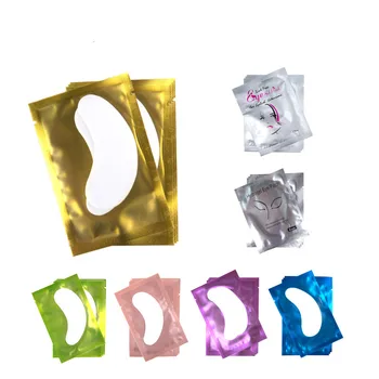 

50/100 Pairs/Lot Patches for Eyelash Extension Under Eye Pads Paper Patches Pink Lint free Stickers for False Eyelashes