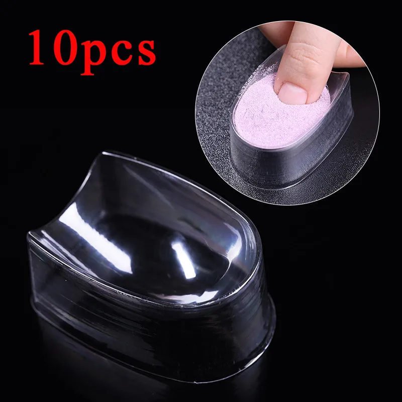 10 pcs 10 мл/коробка для резьбы на ногтях Удлиняющая погружающаяся пудра для ногтей натуральный сухой блеск для ногтей блестящая полимерная пудра для маникюра DIY дизайн - Цвет: 10 pcs
