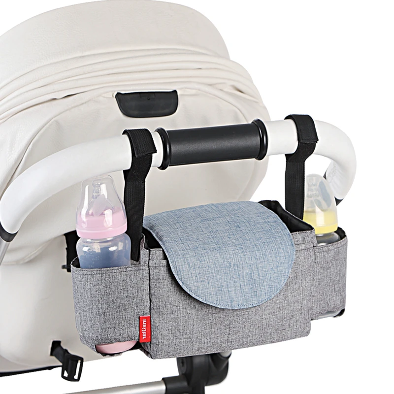 Chariot de bébé multi-fonctionnel sacs suspendus grand stockage momie sac bébé alimentation sacs à main imperméables pour les soins des bébés jouets de bébé