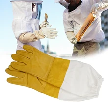 Перчатки для пчеловодства, из овчины, дышащие, из чистого хлопка, защита рук, товары против пчеловодства, инструменты для пчеловодства Перчатки для пчеловодства, из овчины, дышащие, из чистого хлопка, защита рук, товары против пчеловодства, инструменты для пчеловодства