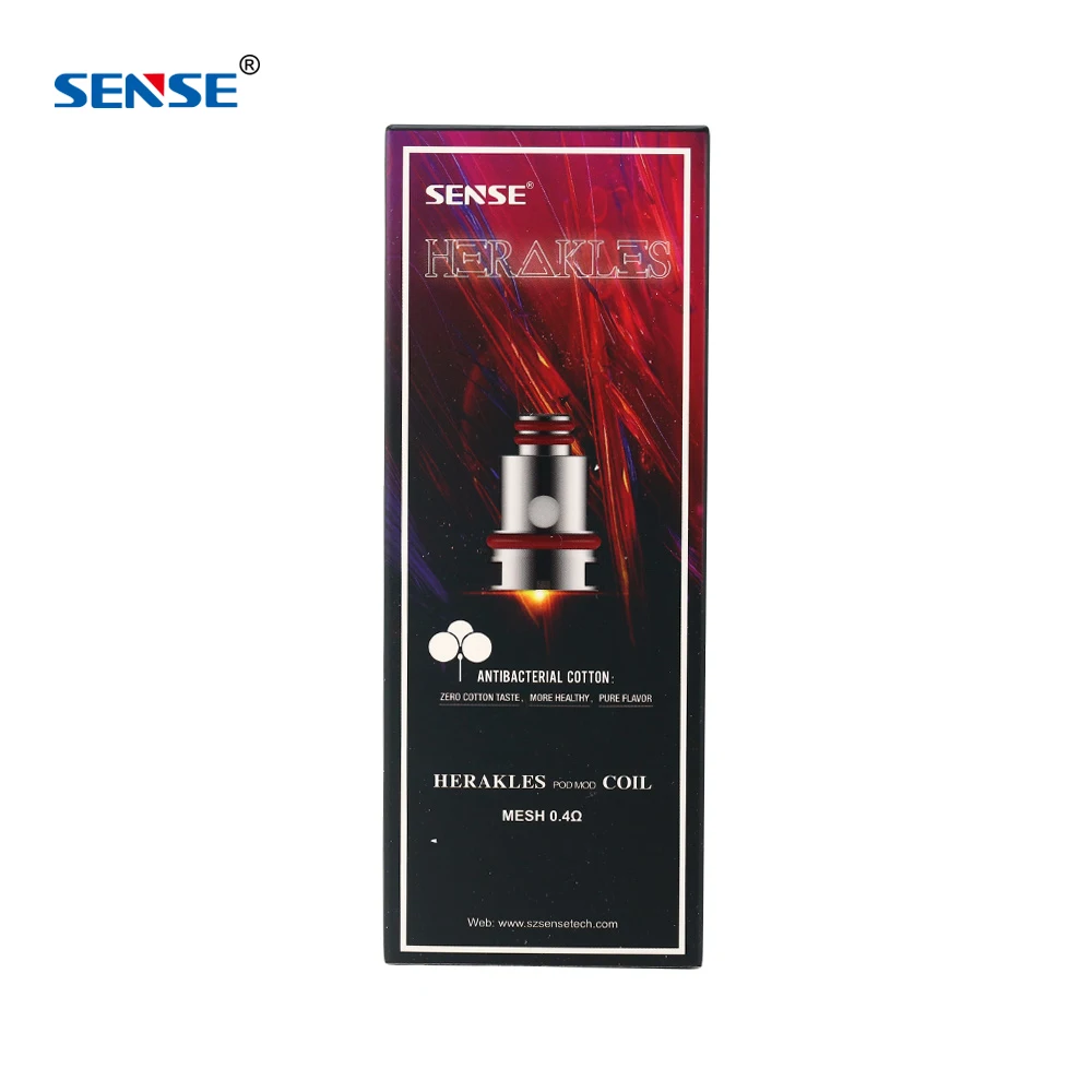 5 шт. SENSE Herakles Pod 0.4ohm сетчатая катушка Сменная головка катушки для SENSE Herakles Mod Pod Vape комплект