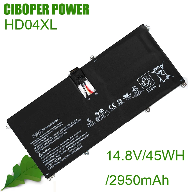 Bateria do Portátil cp para Envy Hd04xl 2950mah Hstnn-ib3v 132000eg 13-2023tu 13-2113tu 13-2120tu 13-ef2003 13-b000 Hstnn-ib3v