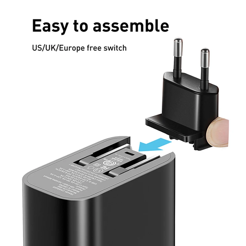 Mcdodo 3 в 1 ЕС США Великобритания переходник 30 Вт PD USB зарядное устройство для Macbook iPhone samsung AFC Xiaomi huawei SCP/FCP 5A супер быстрая зарядка