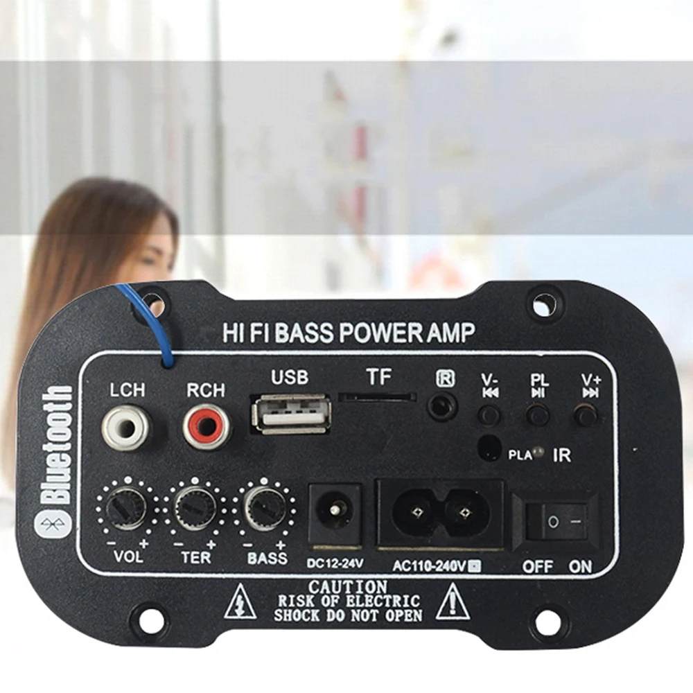 5 дюймов 12 в Bluetooth автомобильный аудио усилитель мощности Авто домашний FM радио плеер HiFi бас усилитель мощности поддержка SD USB DVD MP3 вход
