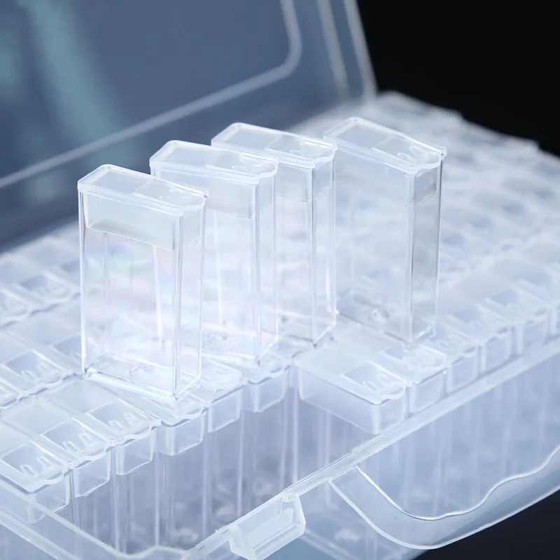 Diamond Painting Storage Box with 64 Grids Portable Bead Storage Container 5d Diamond Embroidery Accessories Tools
