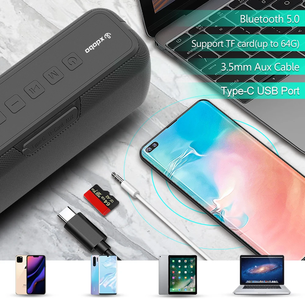 6600mAh Bluetooth speaker portable sound column