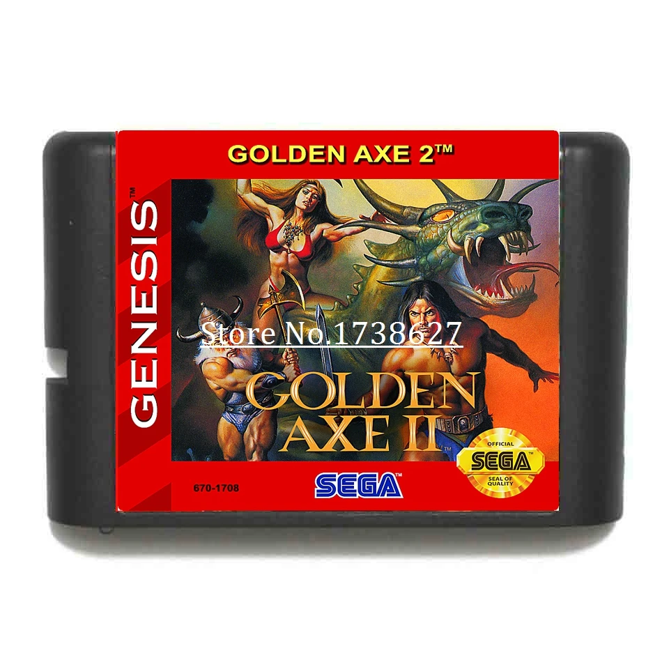 Игровой картридж Golden axe 2 16 бит для консолей Sega MegaDrive и Genesis | Электроника