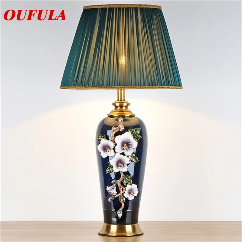 

DLMH Ceramic Table Lamps Desk Luxury Modern Contemporary Fabric for Foyer Living Room Office Creative Bed Room Hotel