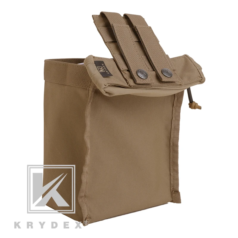 KRYDEX подсумок на молнии, тактический гибкий подсумок, органайзер, Молл, скрытый, свернутый, Молл, сумка на молнии для AR15 BK