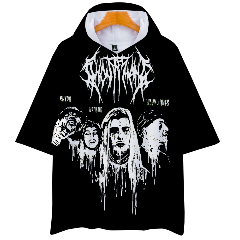 Футболка Ghostemane с 3D принтом мужская и женская капюшоном хип хоп Спортивная