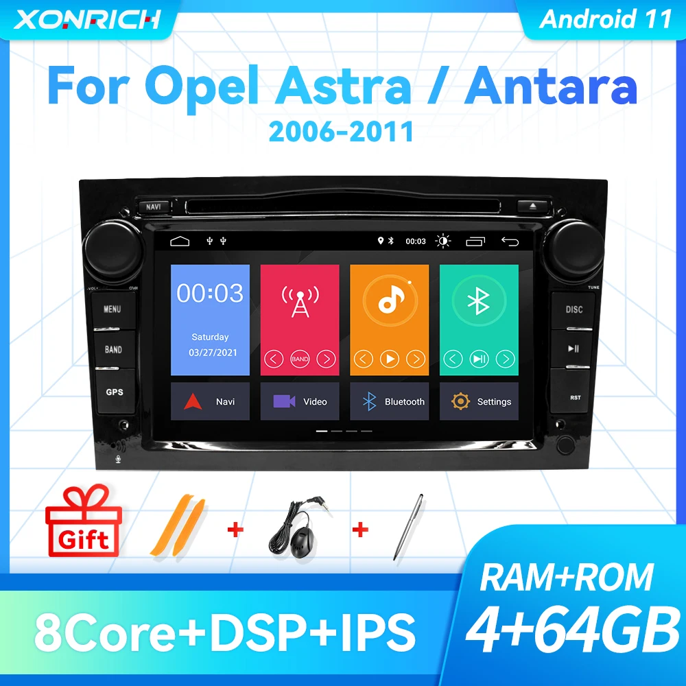 2 Din Android 11 автомобильный DVD-плеер для Opel Vectra C Zafira B Corsa D Astra H G J Meriva Vivaro