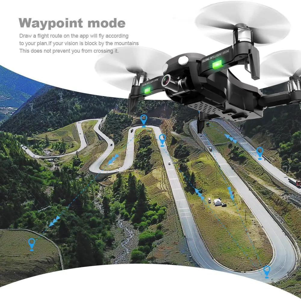 F8 gps Дрон с камерой 4K HD двухосевой антивибрационный ...