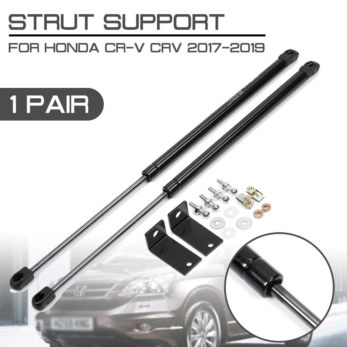 

For Honda For CR-V CRV 2017 2018 2019 Refit Bonnet Hood Gas Shock Lift Strut Bars Support Rod Car Interior Front Engine Cover