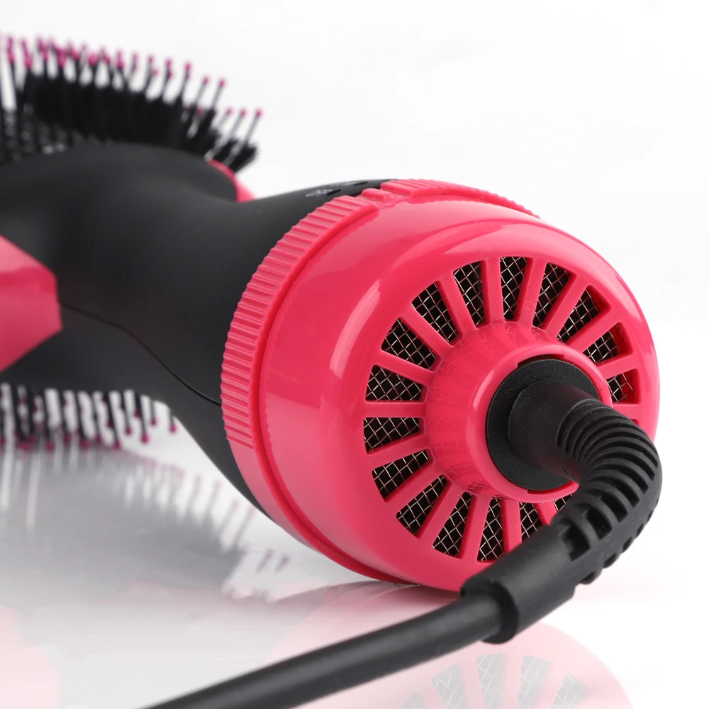 Стильный вращающийся выпрямитель для волос 3 в 1, многофункциональная вращающаяся расческа для волос, расческа для укладки волос с горячим воздухом