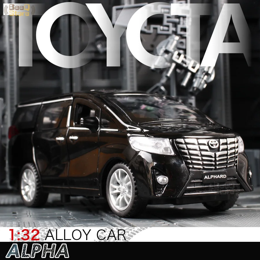 1:32 литая модель автомобиля Toyotas Alpha няня автомобиль высота имитация звук и