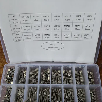 

inner-hexagon cup head bolt suit M3 M4 M5 304 Stainless Steel cheese head inner-hexagon screw suit 500 grain