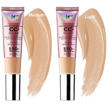 

Dropship Face Concealer Cosmetics CC+ Cream Illumination SPF 50 Full Cover Medium Light Hide Blemish Corrector Makeup Cosmetics