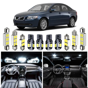 

For 2000-2011 Volvo S40 White car accessories Canbus Error Free LED Interior Light Reading Light Kit Map Dome License Lamp