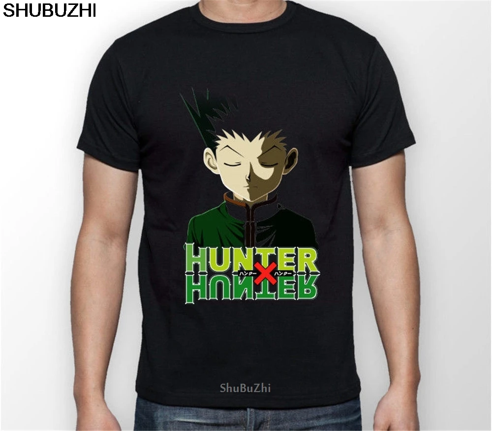 Хлопковая модная повседневная Уличная футболка с изображением лица HXH Hunter X Hunter, футболка унисекс, футболка, футболка с героями мультфильмов, Мужская футболка