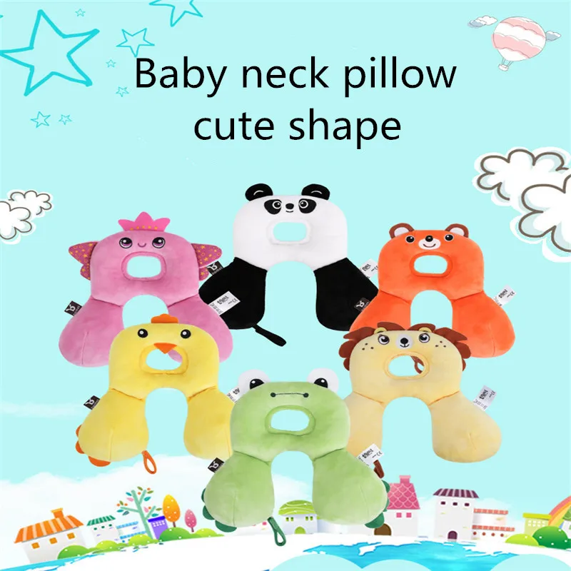 Children Baby U-shaped Pillow Sleep Neck Protection Pillow Soft Shoulder Headrest Car Seat Lovely Travel Pillows For Children 6