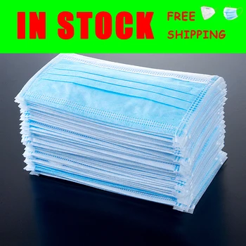 

High Quality Disposable Protective Mask Dustproof 3 Layer Meltblown Non Woven Filter Adult Face Protective Masks