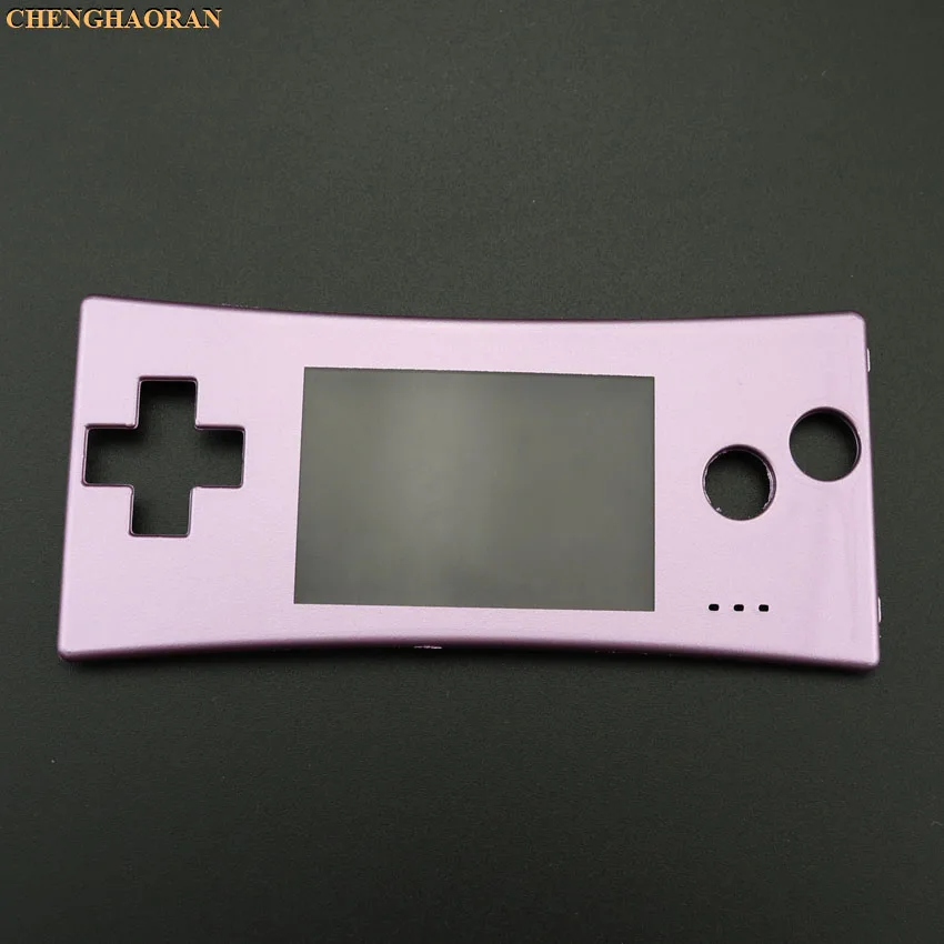 Pink purple ChengHaoRan 16 стилей 16 цветов передняя оболочка чехол Лицевая панель для GBM Gameboy micro system - Цвет: Pink purple