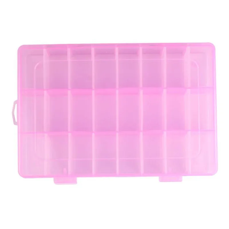DIY Регулируемая пластиковая коробка для хранения шкатулка держатель прозрачный стол органайзер чехол серьги бусины чехол s Clear# Ju