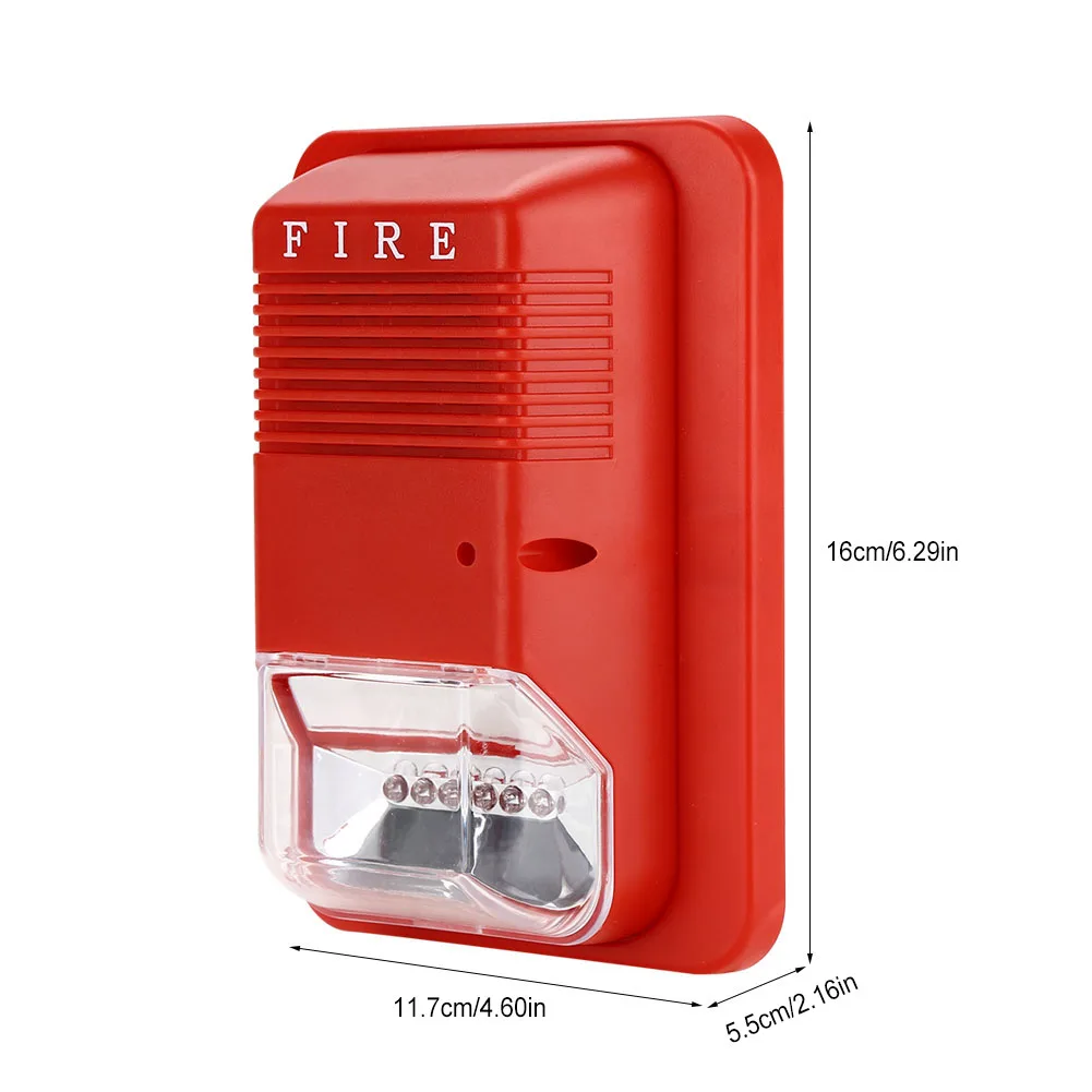 Sound and Light Fire Alarm Warning Strobe,