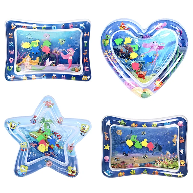 Dropshipping Baby Kids Water Play Mat Inflatable Infant Tummy Time Playmat Toddler Water Mats For Baby Toys Activity Play Center 1