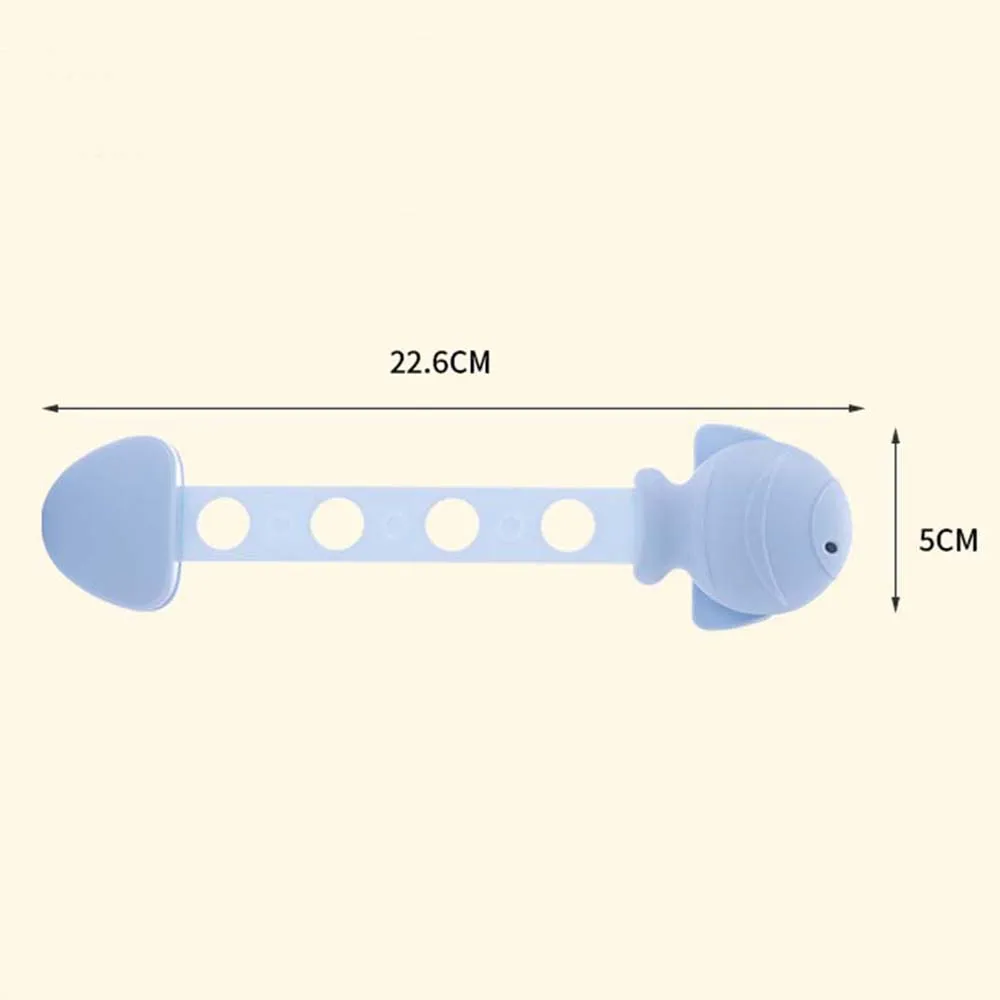 Детская безопасность замок Многофункциональный Анти-пинч дети безопасности замок милая форма рыбы дверь шкафа Холодильник туалет ящик