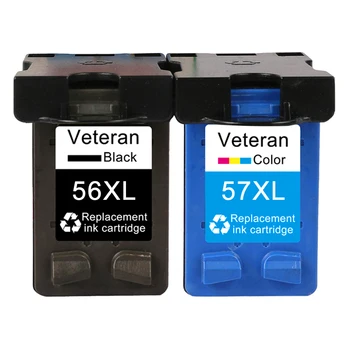 

Veteran 56 57 xl Ink Cartridge replacementfor hp56 C6656a for hp Deskjet F4180 5150 450CI 5550 5650 9650 PSC 1315 2110 2210