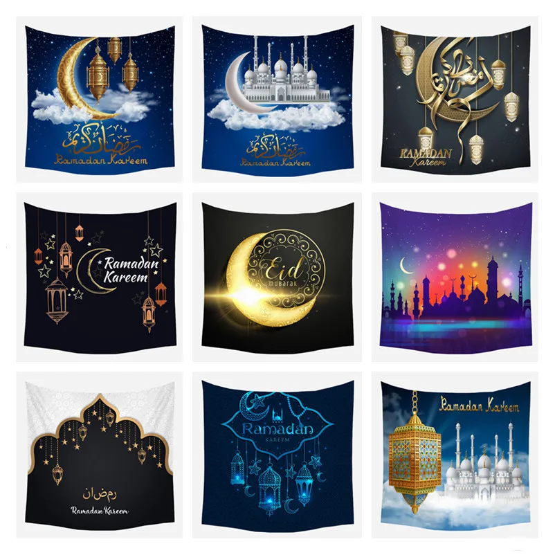 Декорированные гобелены Eid Mubarak/скатерть наволочка мусульманская модель товары