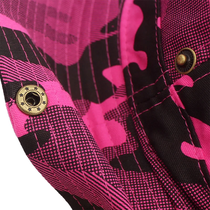 Хлопковая камуфляжная Панама с широкими полями и завязками мужская женская