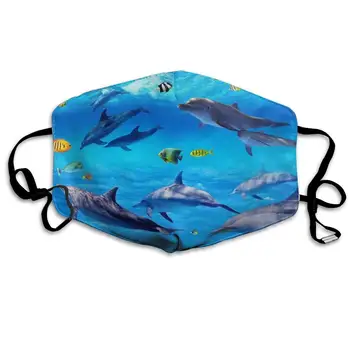

Mouth Mask Small Whale and Big Whale Print Masks - Breathable Adjustable Windproof Mouth-Muffle, Camping Running for Women and