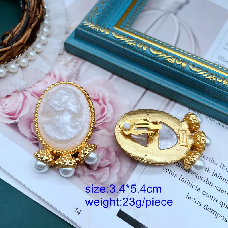 Statement Earrings Abstracted Human Face Big Size Femme Jewelry Modern New Accessories