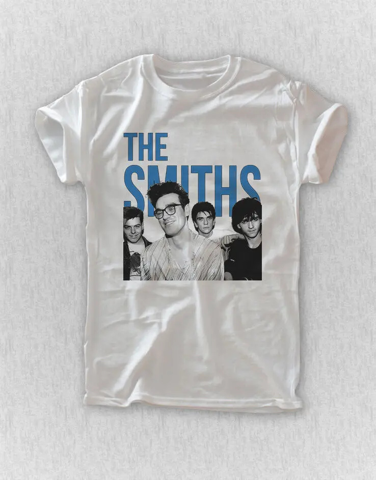 Camicia The Smiths Rock T-Shirt Uk Vintage Retro Unisex Shirt Rock Tee Morritempo Manica T Shirt Estate Uomo Tee Top Abbigliamento