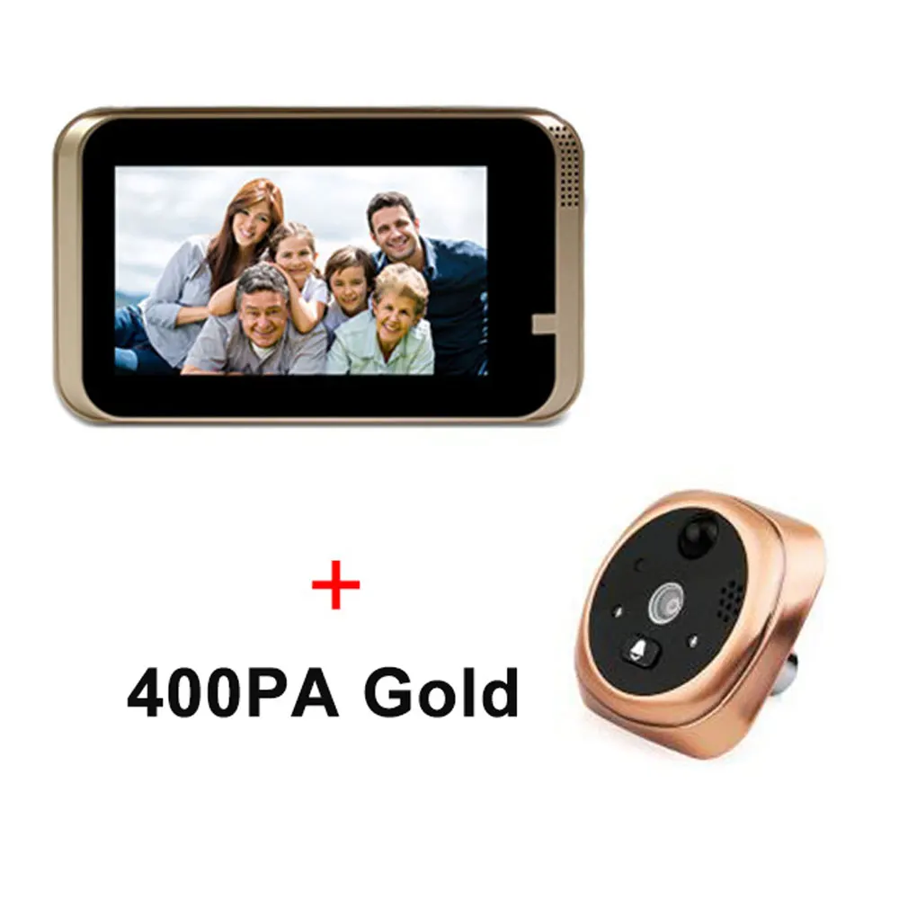 Глазок камера Wifi 4 3 дюймов монитор умный видео дверной звонок HD720P ночное видение