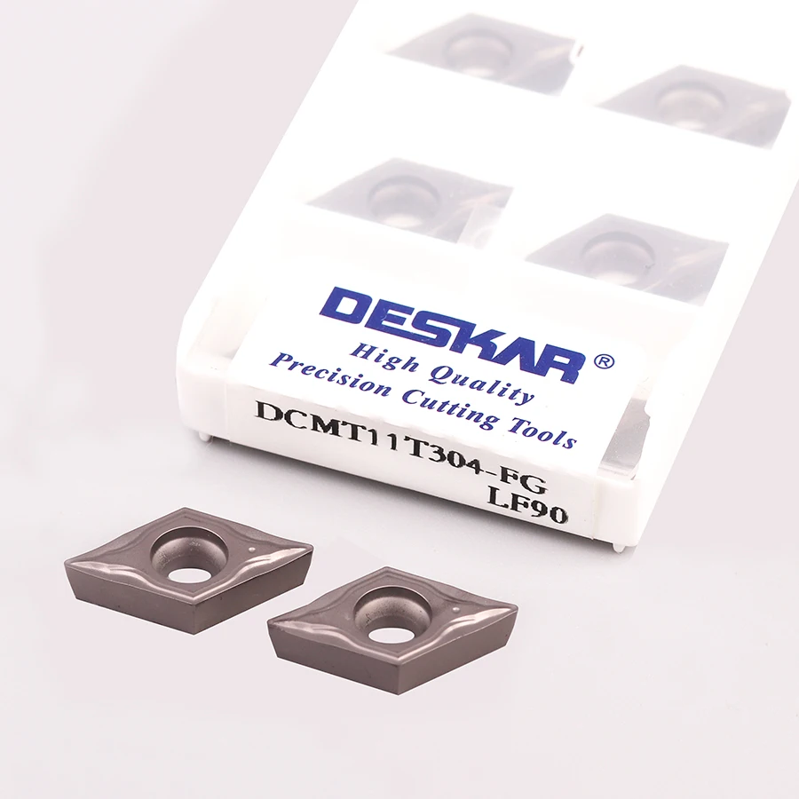 

DCMT11T304 FG LF90 CNC lathe turning blade Cermet high hardness cutting blade Internal Carbide turning tool for steel processing