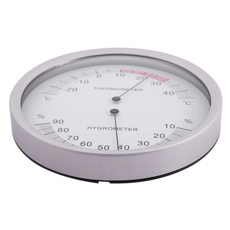 Indoor Thermometer Hygrometer 132Mm/5 Inch Analog Temperature Humidity Meter Moisture Monitor-25-45C