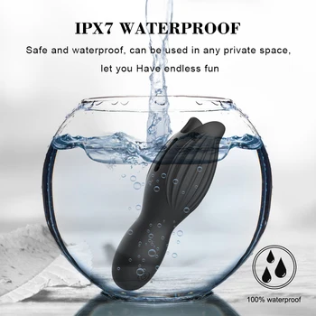 10 Modes Penis Delay Trainer Male Masturbator Vibrator Automatic Oral Climax Sex Glans Stimulate Massage Erotic Sex Toys for Men 6