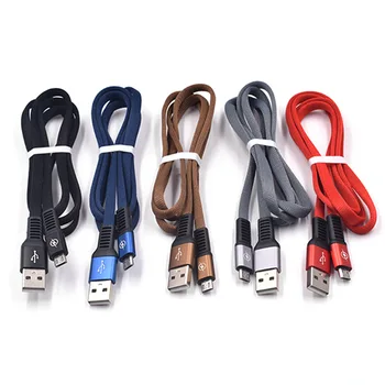 

2A USB Date Cable Fast Quickly Charge Micro Sync Charger Nylon Knitted Andriod Braided Phone Cable Cord Universal