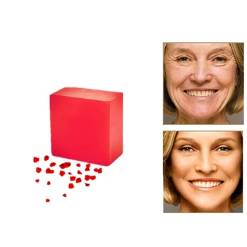 

Pure Natural Rose Extraction Soaps Skin Tightening Pore Contraction Anti Wrinkle Beauty Soap Firming Scar Repair Handmade Soap